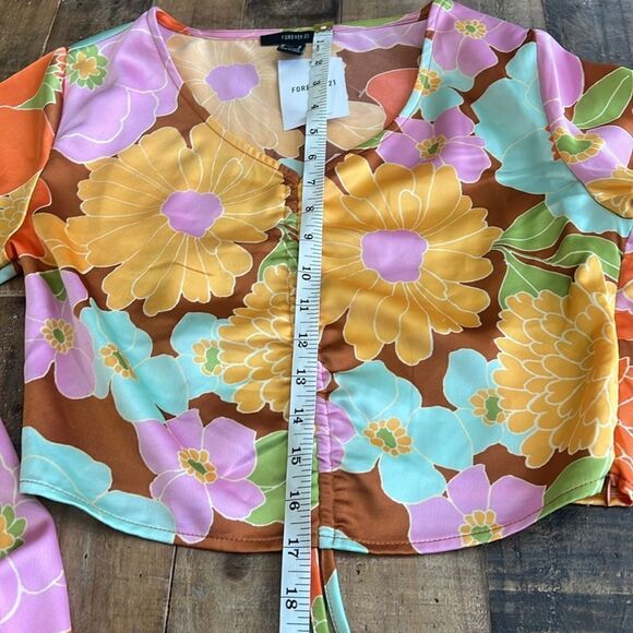 NWT Forever 21 TOP SIZE M MULTI COLOR - Picture 6 of 7